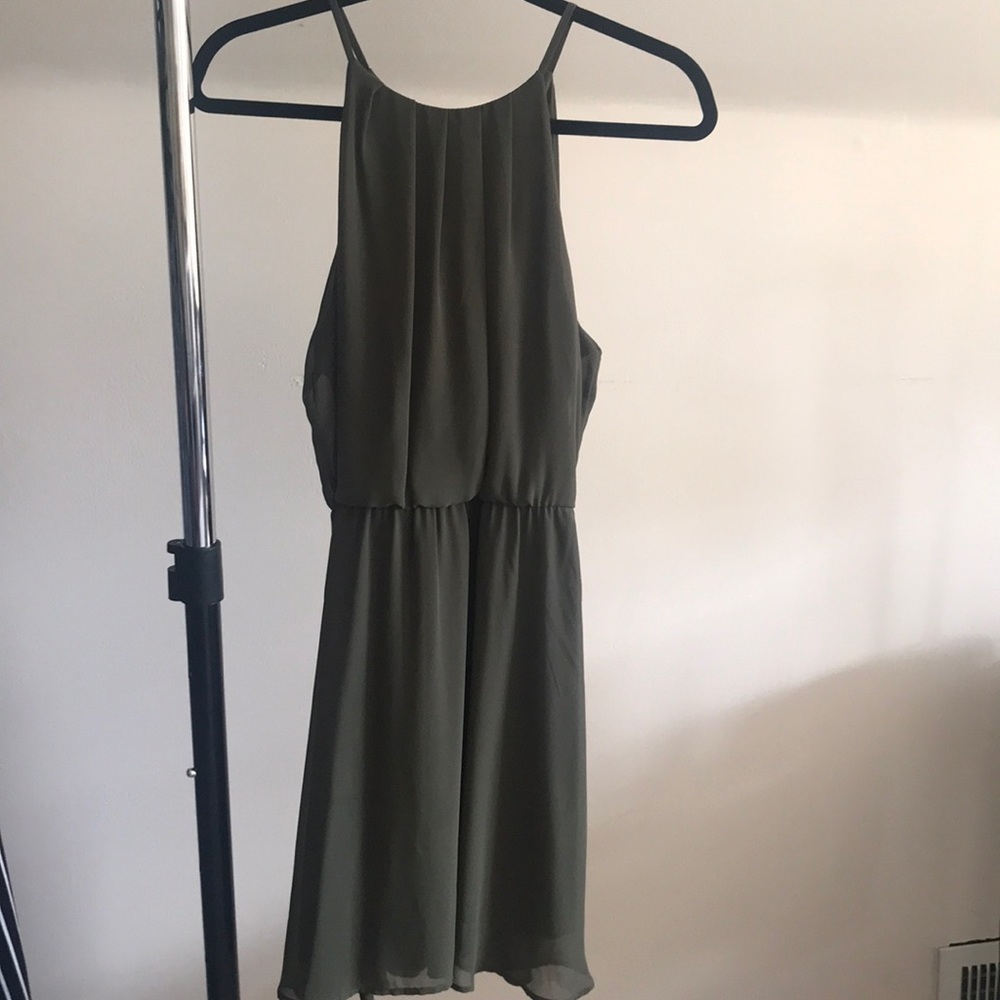 Dry Goods Green Mini Dress